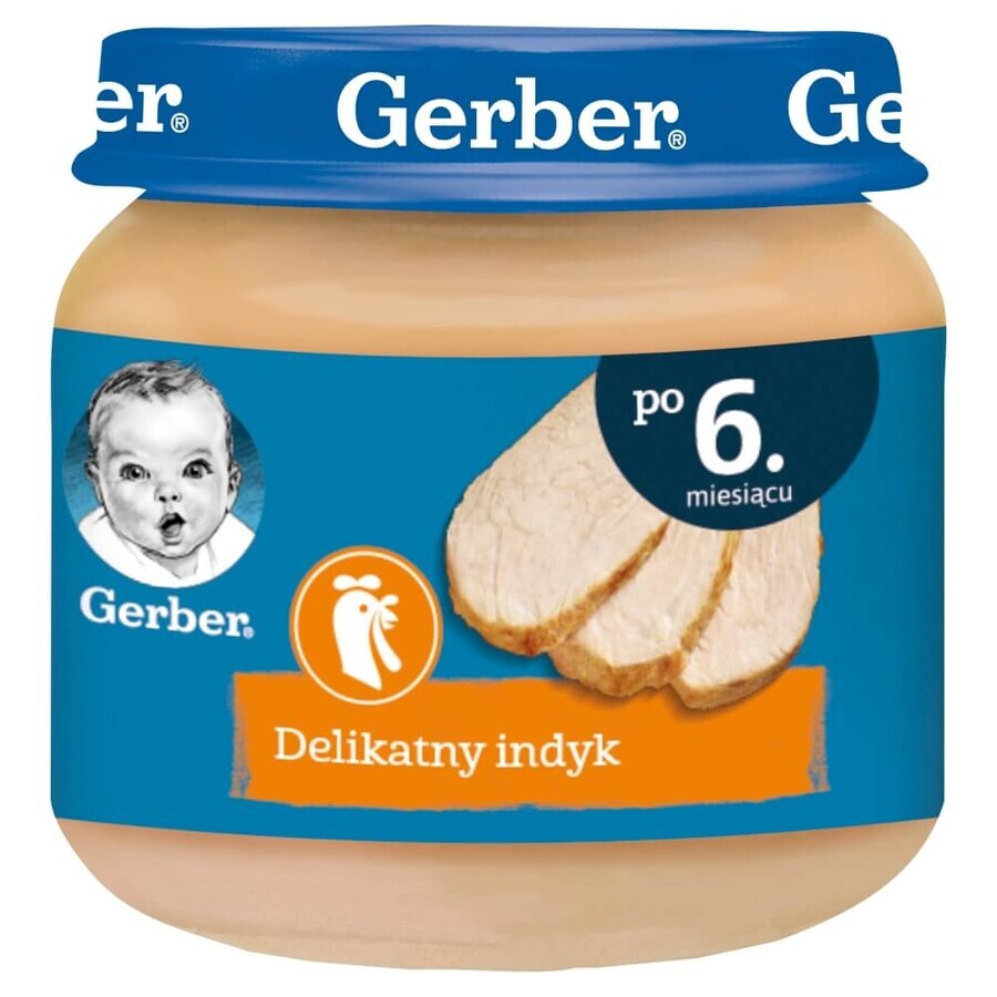 Gerber Lunch, tacchino tenero, dopo 6 mesi, 80 g