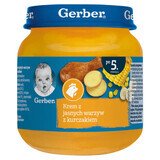 Gerber Dinner, crema di verdure light con pollo, dopo 5 mesi, 125 g