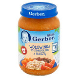 Gerber Dinner, stufato di manzo con porridge, dopo 10 mesi, 190 g