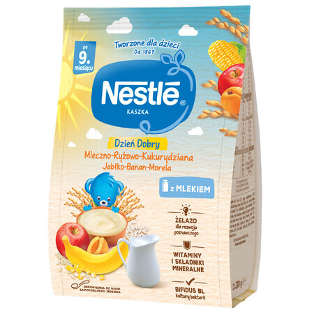 Nestle Good Morning Rice Krispies, mela-banana-mare, al latte, dopo 9 mesi, 230 g