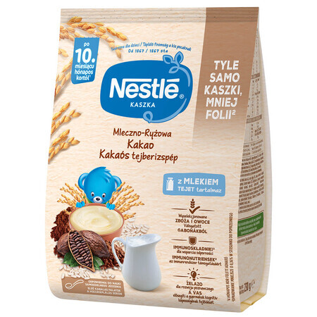 Nestle Porridge di riso al latte, cacao, senza glutine, dopo 10 mesi, 230 g