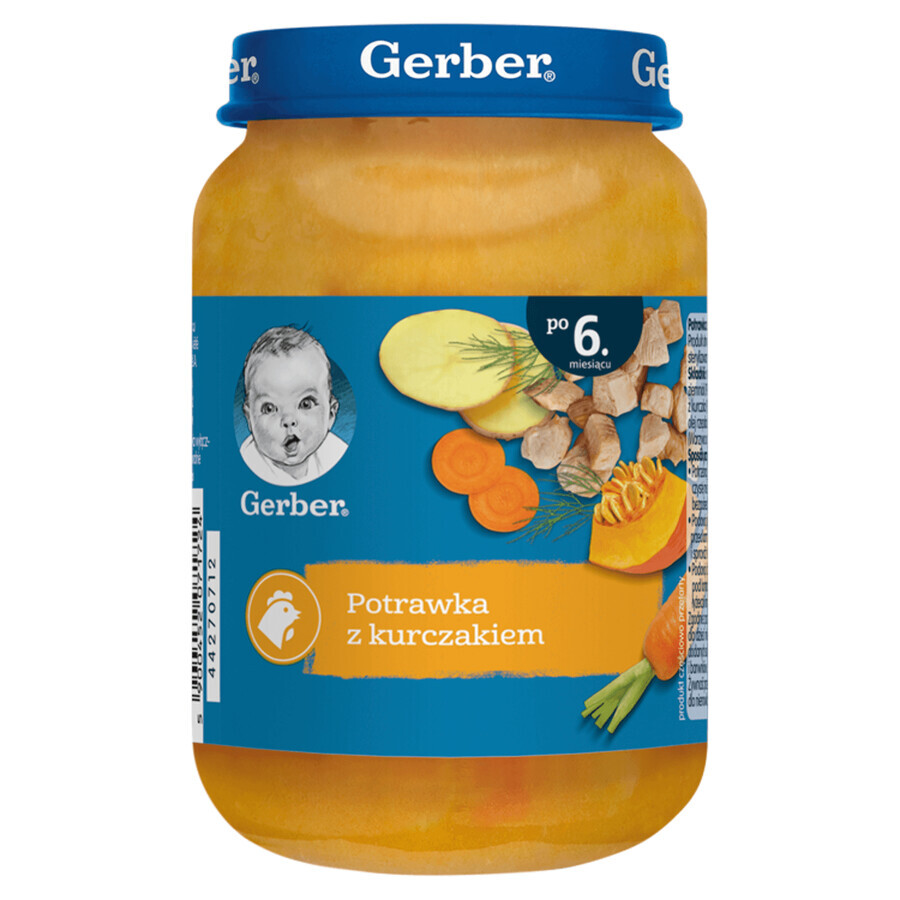 Gerber Lunch, chicken in vegetable stew, after 6 months, 190 g