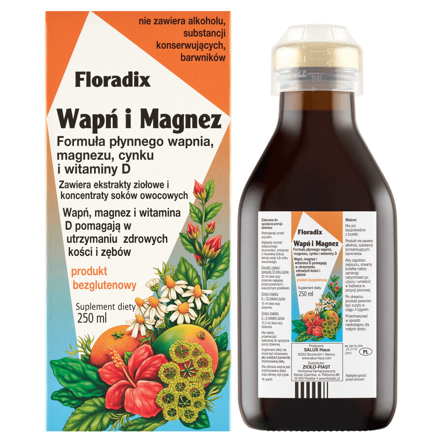 Floradix Calcio e Magnesio, 250 ml