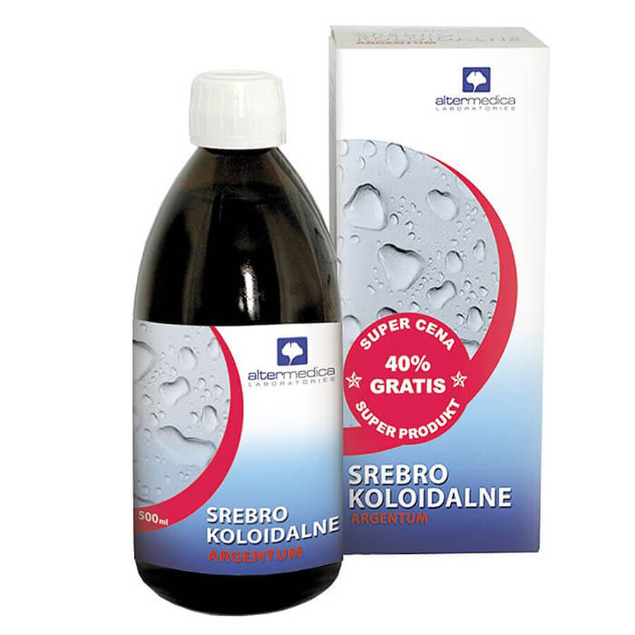 Alter Medica, colloidal silver, Argentum, tonic, 500 ml