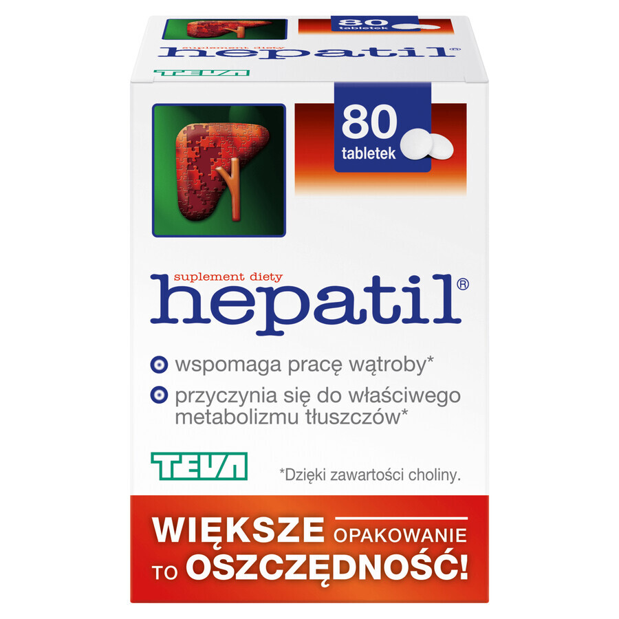 Hepatil, 80 compresse