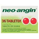 Neo-Angin 1,2 mg + 0,6 mg + 5,9 mg, 36 pastile