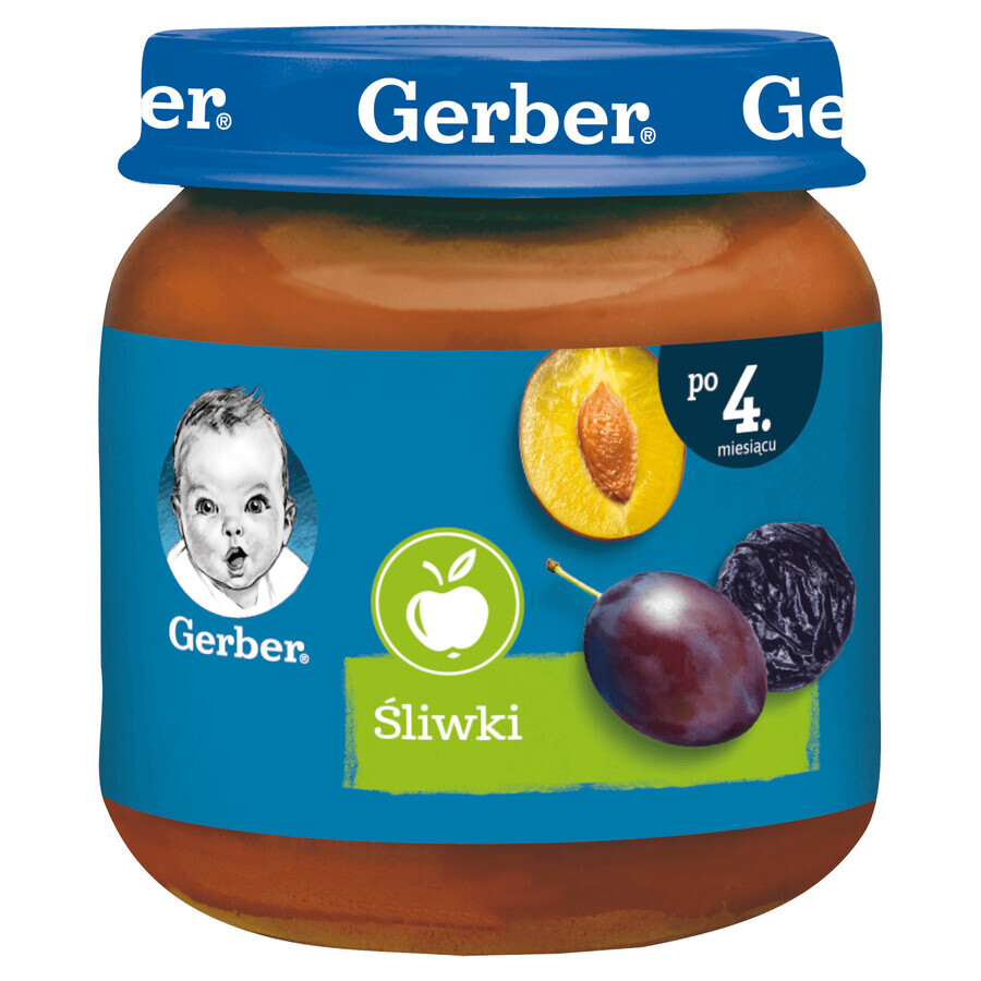 Gerber dessert, prugne, dopo 4 mesi, 125 g