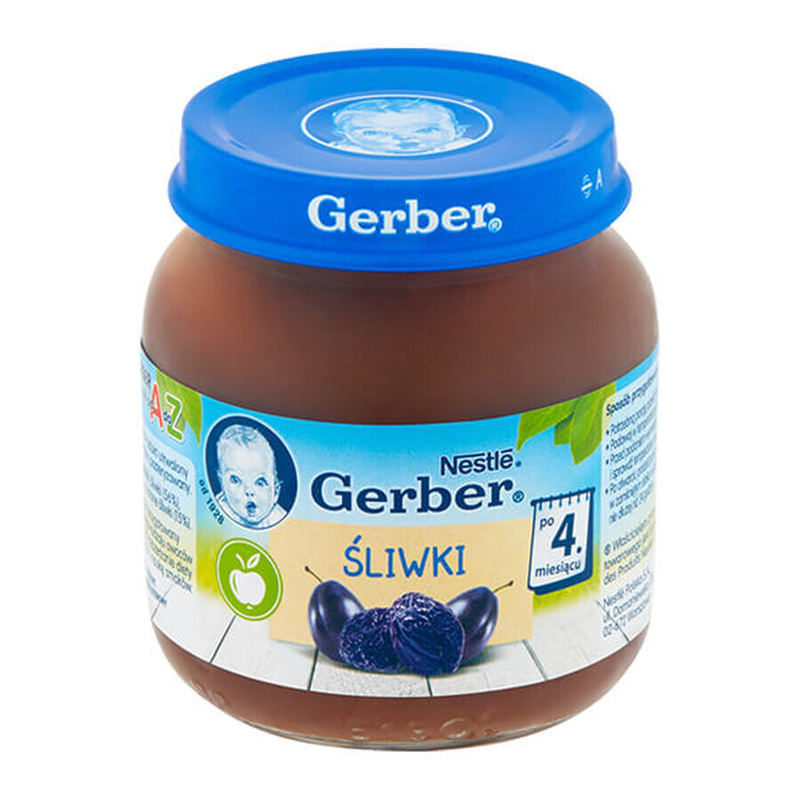 Gerber dessert, prugne, dopo 4 mesi, 125 g