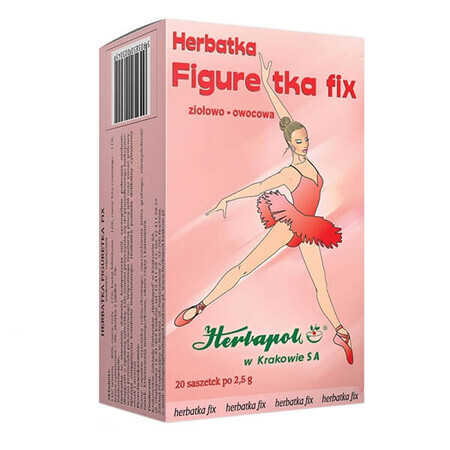 Herbapol Figuretka Fix, infusión de hierbas y frutas, 2,5 g x 20 sobres