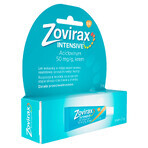 Zovirax Intensive 50 mg/1 g, crema, 2 g