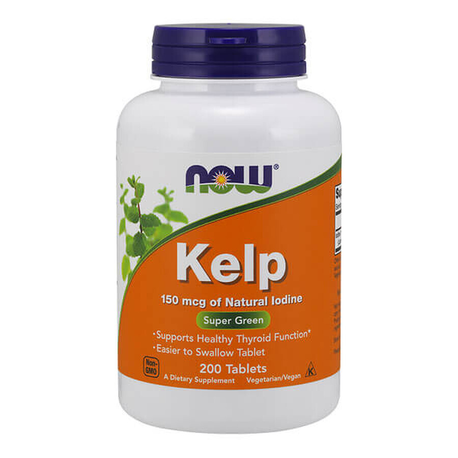 Now Foods Kelp, 200 compresse