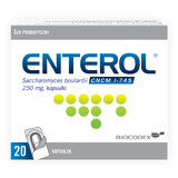 Enterol, 250 mg, 20 capsule