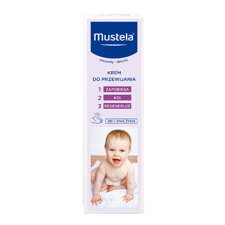 Mustela Bebe Enfant, crema per il cambio 1-2-3, dalla nascita, 50 ml