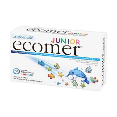 Ecomer Immunity Junior, gusto Tutti Frutti, 30 capsule masticabili