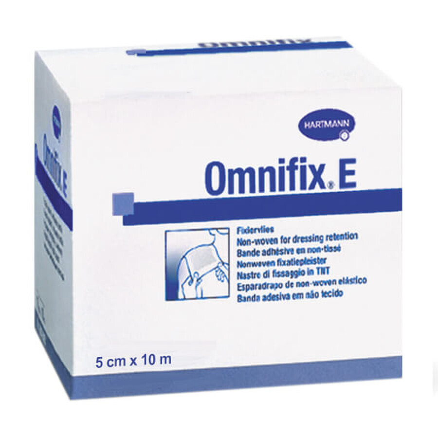 Omnifix E, adhesivo para fijación de apósitos, 5 cm x 10 m, 1 pieza