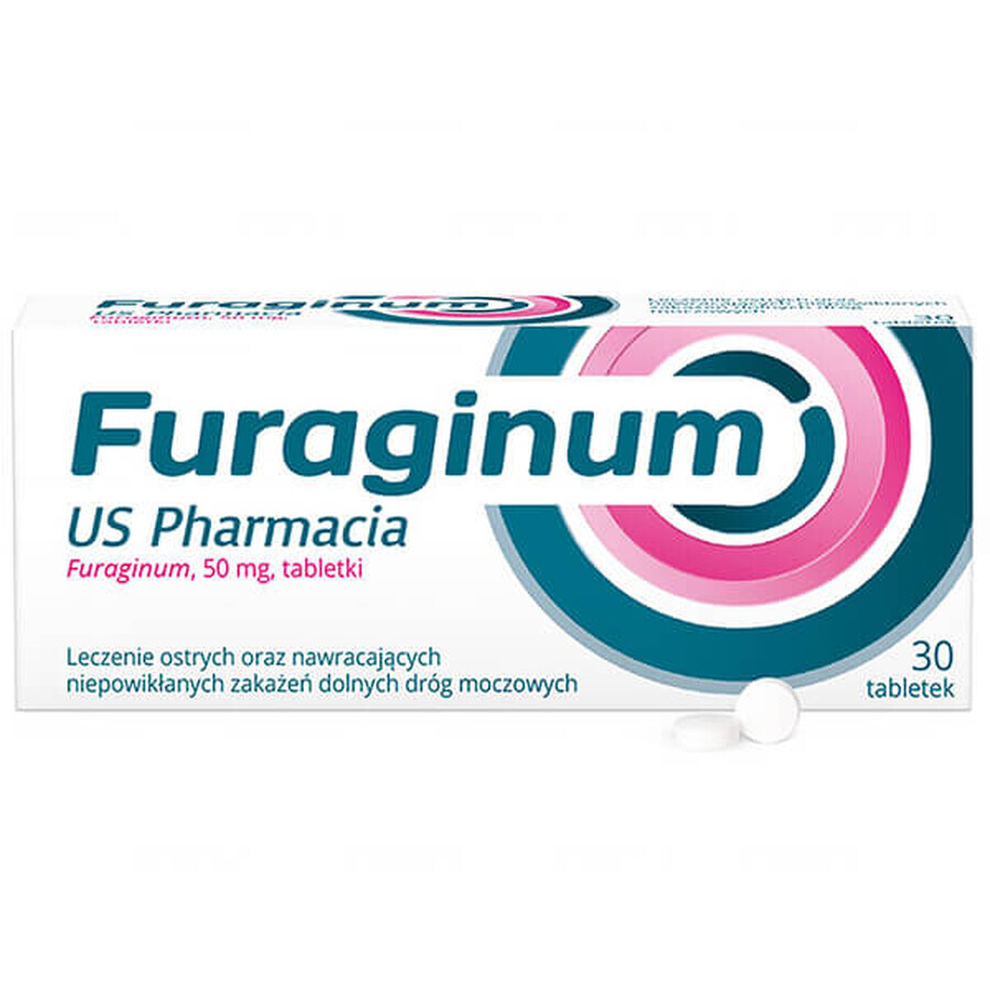 Furaginum US Pharmacia 50 mg, 30 tablets