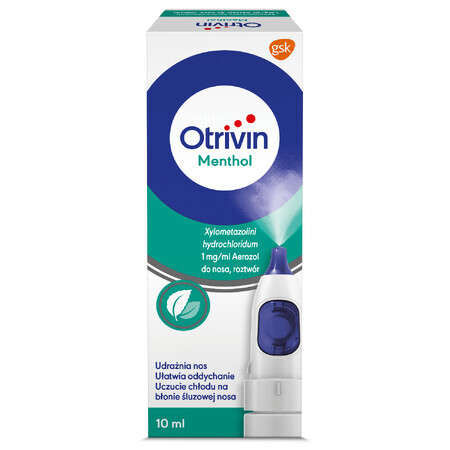 Otrivin Mentolo 1 mg/ml, spray nasale, 10 ml