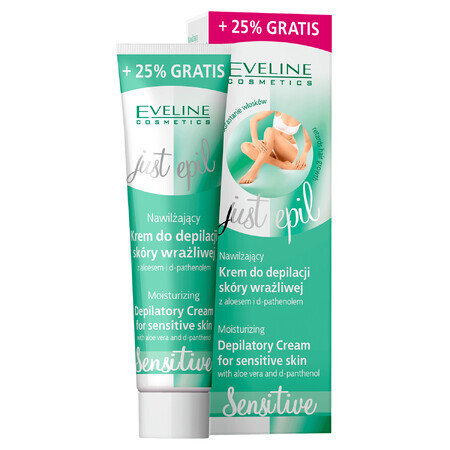 Eveline Cosmetics Just Epil, crema depilatoria idratante per pelli sensibili, 125 ml