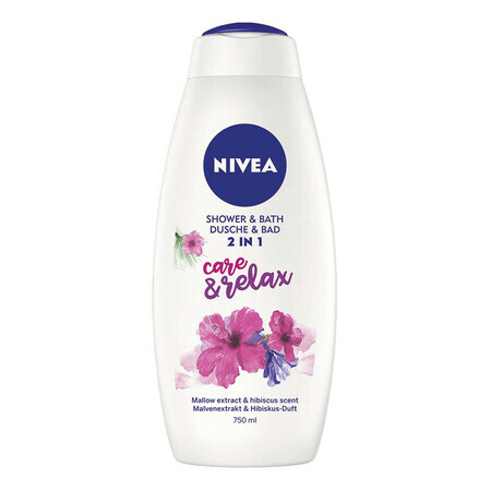 Gel doccia 2 in 1 Care & Relax, 750 ml, Nivea