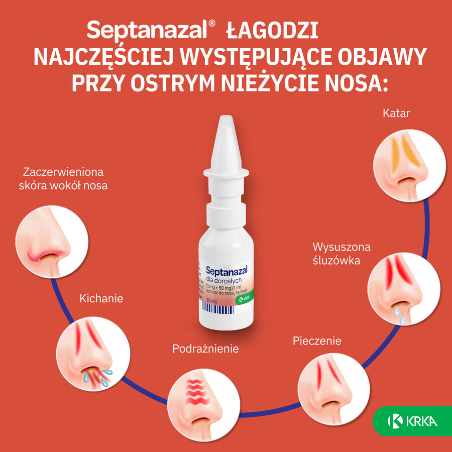 SeptaNazal per adulti (1 mg + 50 mg)/ml, spray nasale, 10 ml