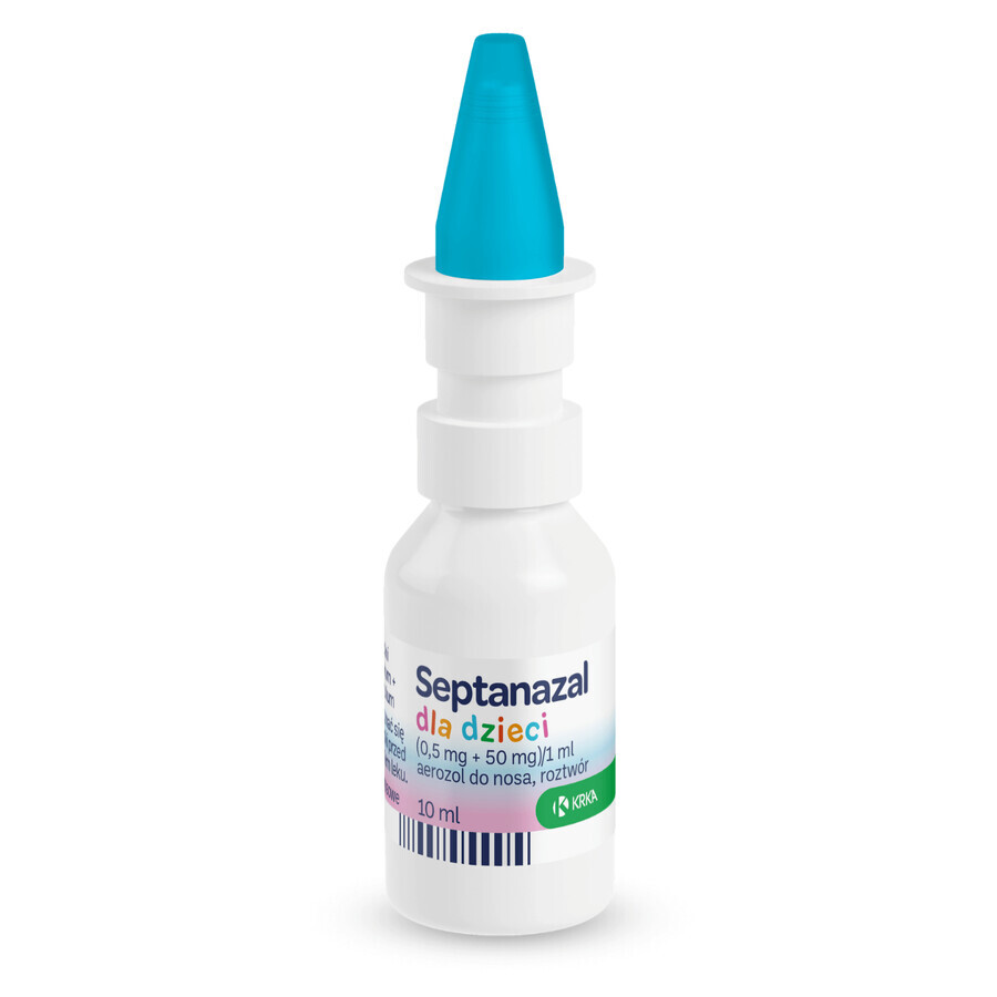 SeptaNazal per bambini (0,5 mg + 50 mg)/ ml, spray nasale, da 2 a 6 anni di età, 10 ml