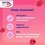 Ibufen for children Strong raspberry flavor 200 mg/ 5ml, oral suspension from 3 months, 100ml