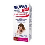 Ibufen for children Strong raspberry flavor 200 mg/ 5ml, oral suspension from 3 months, 100ml