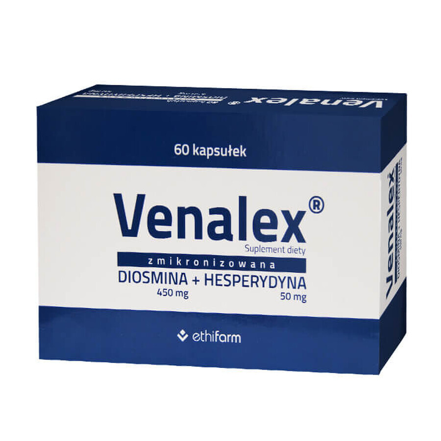 Venalex, diosmina micronizzata + esperidina, 60 capsule