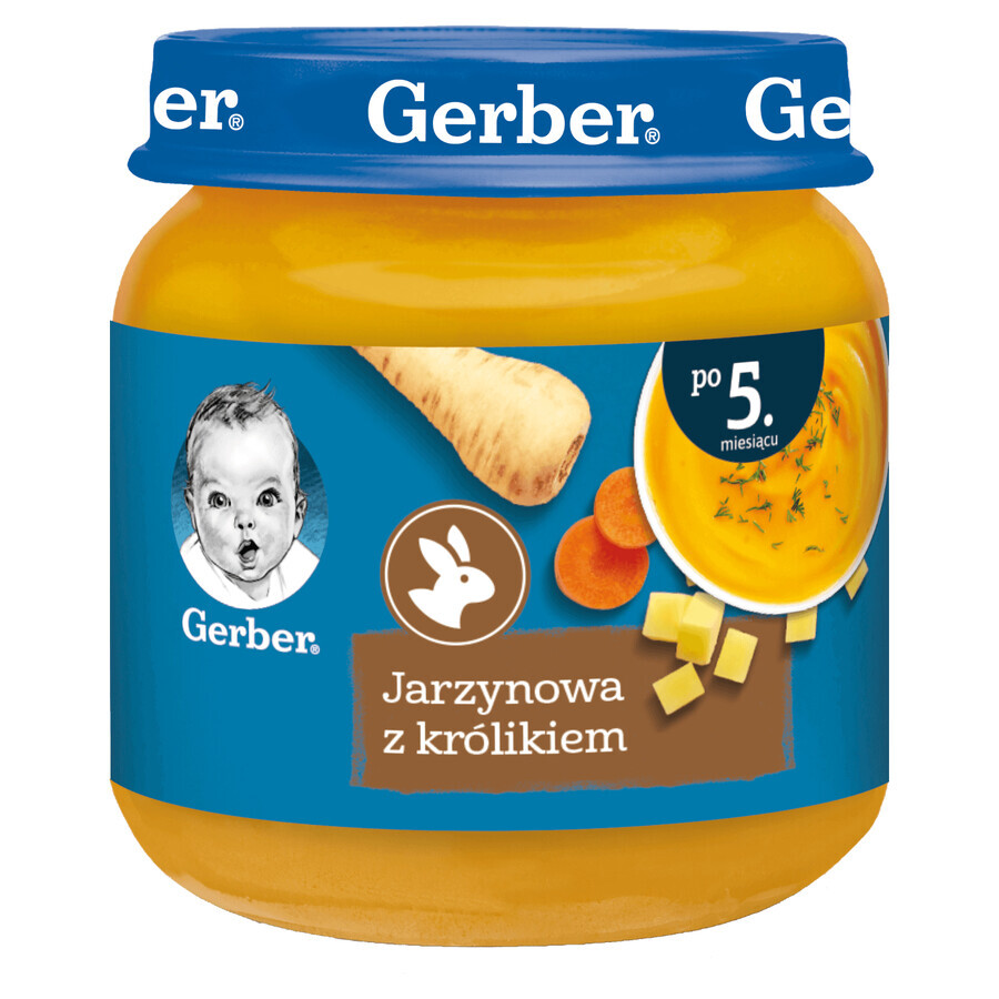 Gerber Zupa, supă de legume cu iepure, după 5 luni, 125 g