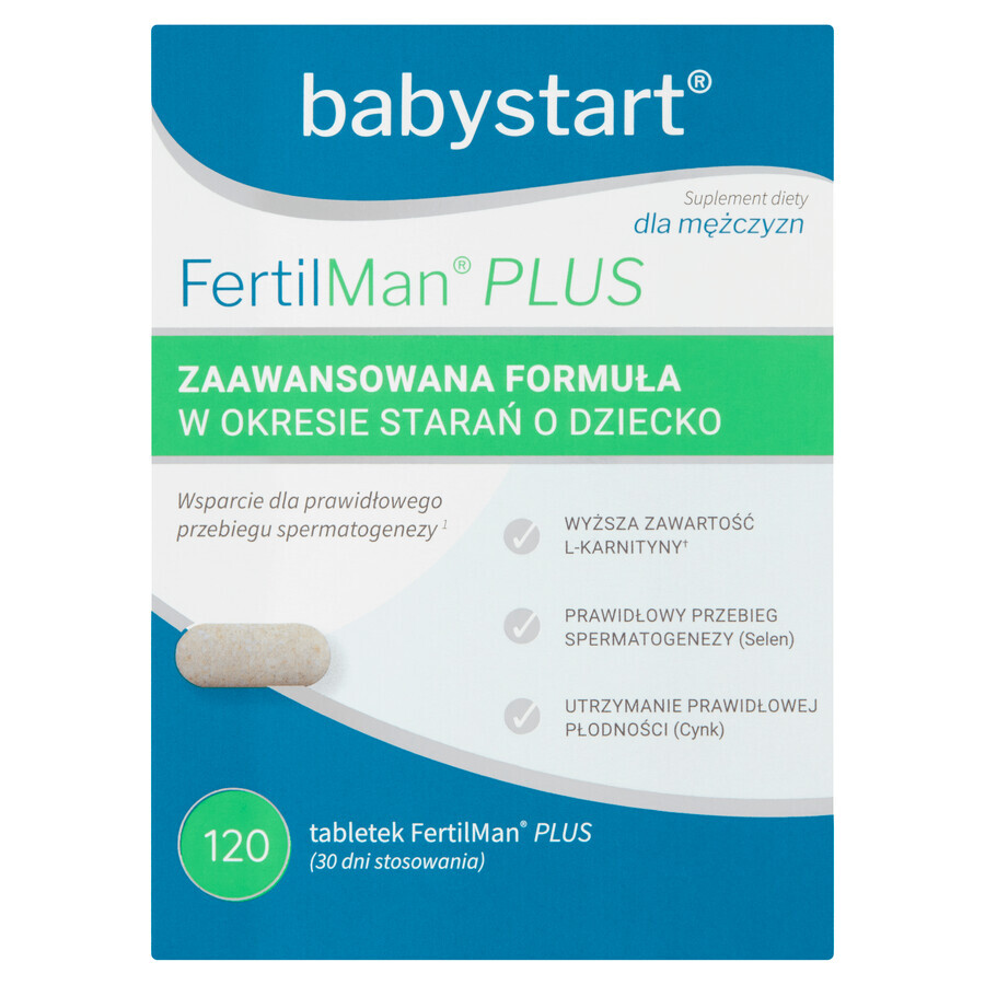 Babystart FertilMan Plus, 120 compresse