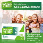 Tantum Verde 3 mg, aromă de mentă, 30 pastile tari