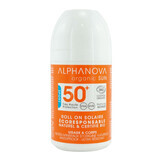 Alphanova Sun Extreme Sport Bio, protezione solare, ipoallergenica, roll-on, SPF 50+, 50 g