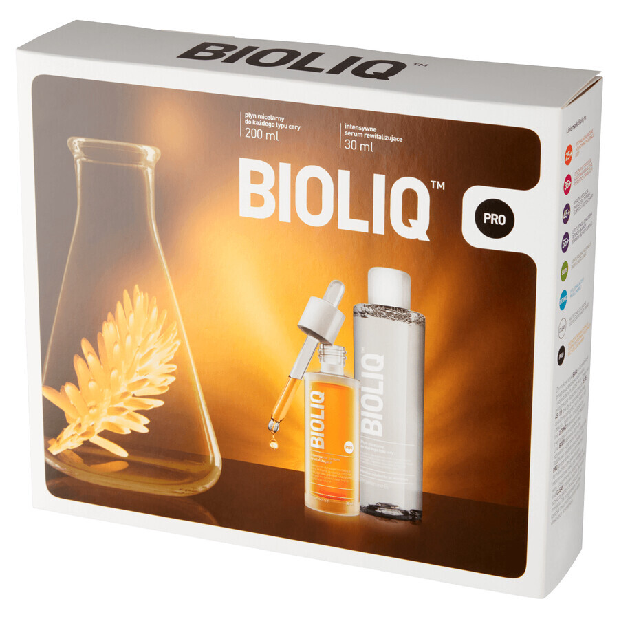 Bioliq Pro set, sérum revitalisant intensif, 30 ml + lotion micellaire, 200 ml