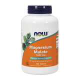 Now Foods Magnesio Malato 1000 mg, magnesio malato, 180 compresse