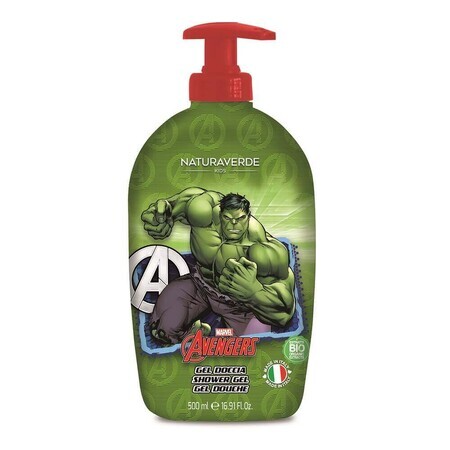 Avengers Hulk Marigold and Chamomile Shower Gel, 500 ml, Naturaverde