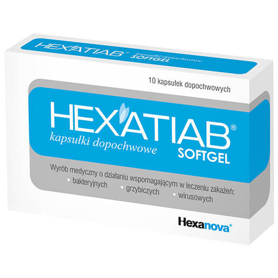 Hexatiab, vaginal capsules, 10 units