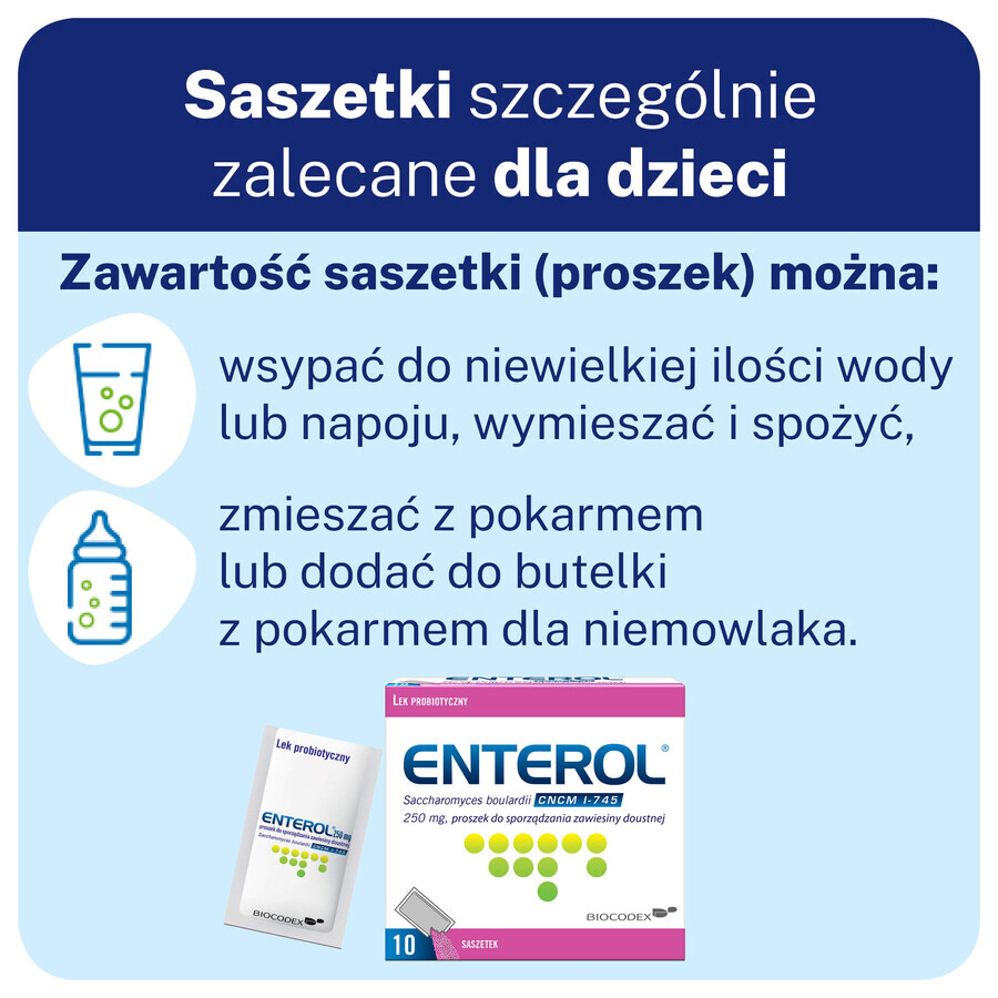 Enterol, 250 mg, 10 bustine