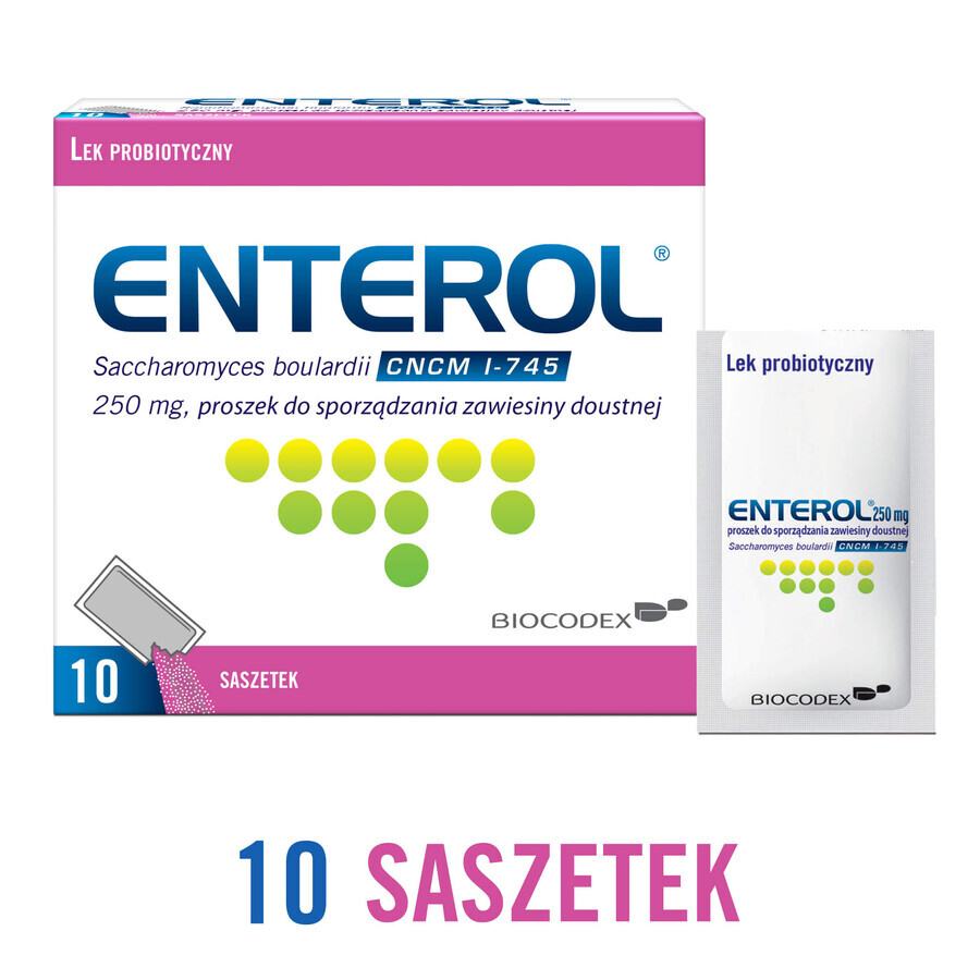 Enterol, 250 mg, 10 bustine