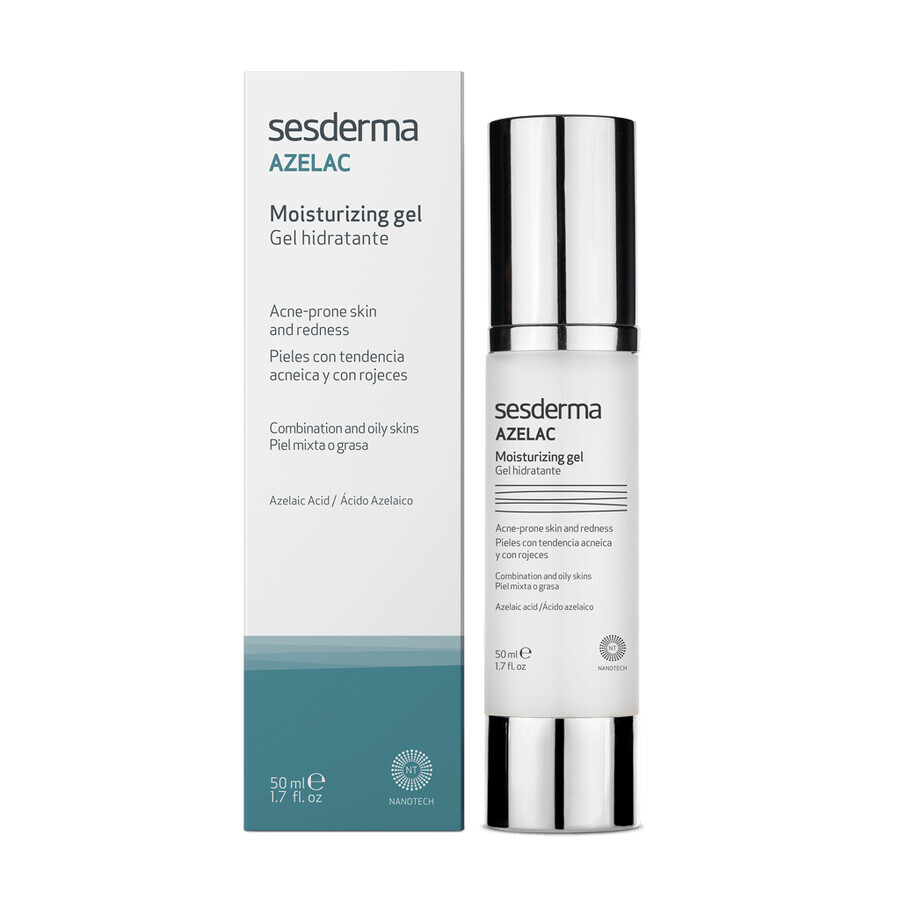 Sesderma Azelac, gel hydratant à l'acide azélaïque, 50 ml