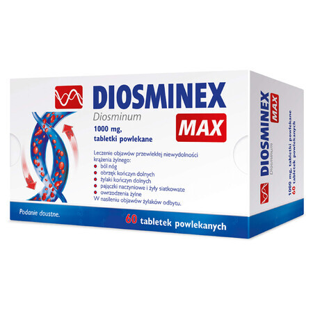 Diosminex Max 1000 mg, 60 comprimés