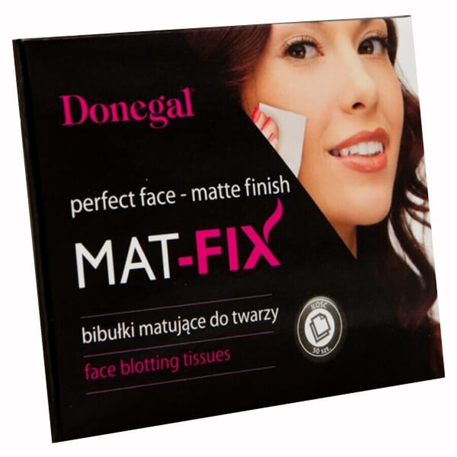 Donegal, Foglietti assorbenti per il viso Mat-fix, 50 pz.