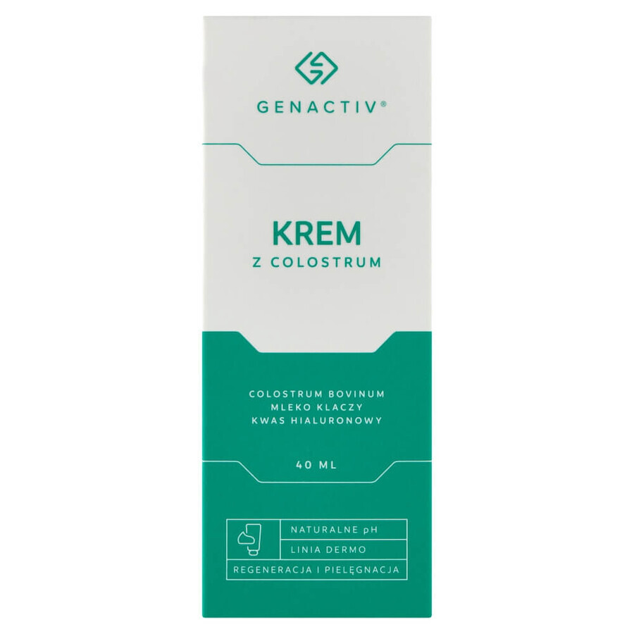 Genactiv, crema al colostro per viso e corpo, 40 ml