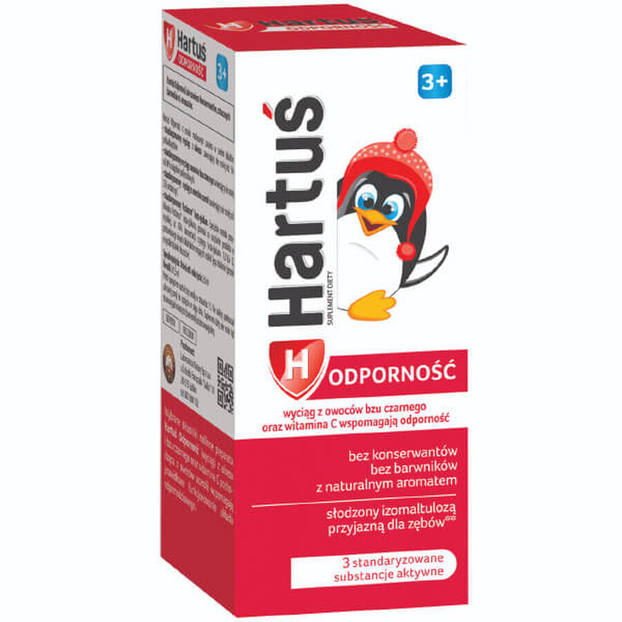 Hartuś Immunity, sciroppo per bambini sopra i 3 anni, 120 ml