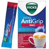 Vicks AntiGrip Max 1000 mg + 16 mg + 4 mg, granuli per soluzione orale, 10 bustine