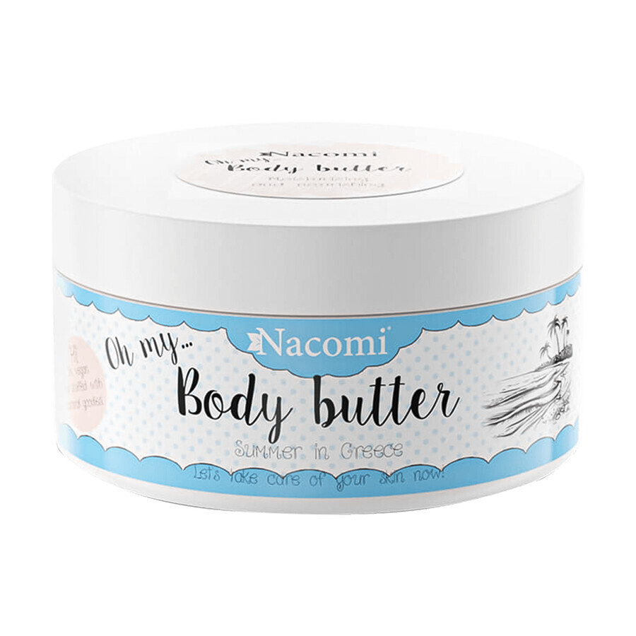 Nacomi, Griekse zomerse body butter met druivenpitolie en sheaboter, 100 ml