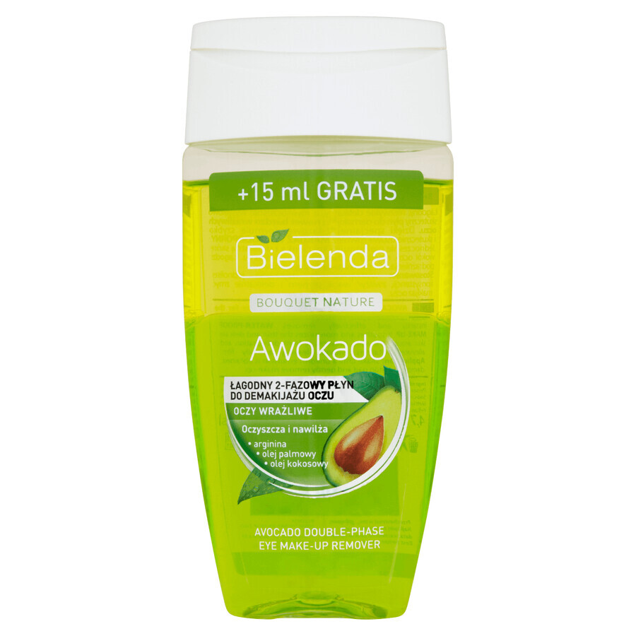 Bielenda Avocado, 2-fasen oogmake-up remover, 125 ml