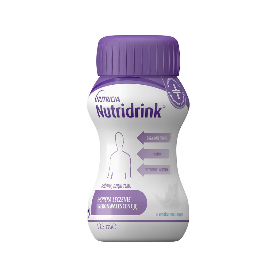 Nutridrink, préparation nutritionnelle, goût neutre, 4 x 125 ml