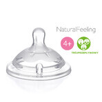 Chicco, NaturalFeeling teat for baby bottle 4m +, adjustable flow, after 4 months, 2 pieces