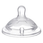 Chicco, NaturalFeeling teat for baby bottle 4m +, adjustable flow, after 4 months, 2 pieces