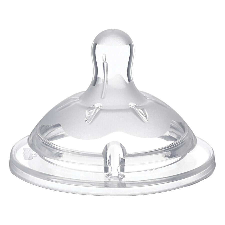 Chicco, NaturalFeeling teat for baby bottle 4m +, adjustable flow, after 4 months, 2 pieces